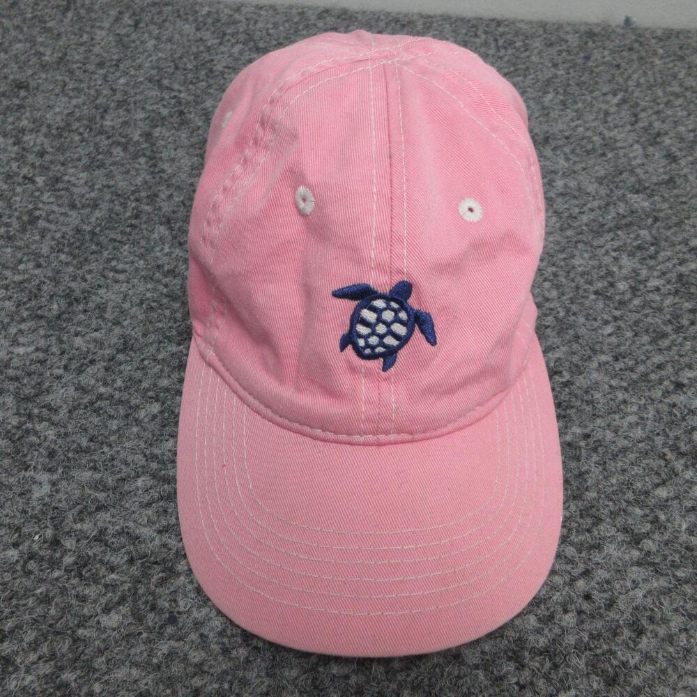 Hilton Head Island Hat Cap Strap Back One Size Pink Turtle Mens Embroidered
